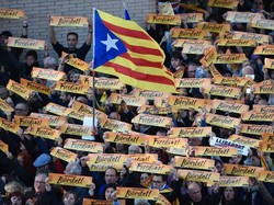 Massa Pro-Catalonia Kembali Gelar Aksi di Barcelona