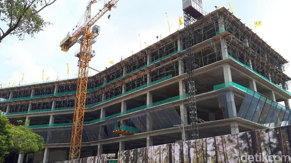 Melihat Gedung Baru Golkar Setinggi 5 Lantai yang Hampir Rampung