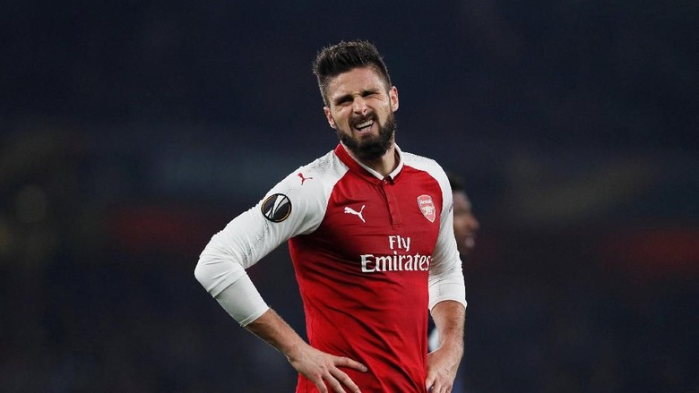 Meski Jarang Main, Giroud Tak Menyesal Tetap di Arsenal Meski Jarang Main, Giroud Tak Menyesal Tetap di Arsenal