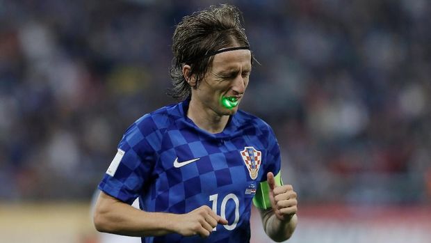 Luka Modric jadi motor serangan timnas Kroasia.