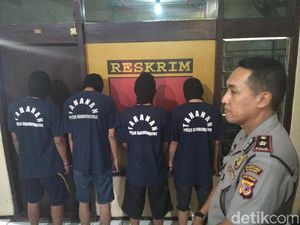 Unggah Motor Curian ke Medsos, 4 Pria di Bandung Diciduk Polisi