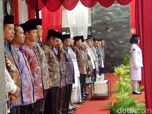 Foto-foto Upacara Hari Pahlawan Prabowo-Amien Rais di Yogyakarta