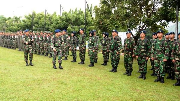 Upacara Pembukaan Latihan Perang Sekkau Angkatan 102