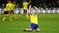 Swedia akan kembali tampil di Piala Dunia setelah terakhir kali berpartisipasi pada 2006. Foto: Max Rossi/Reuters
