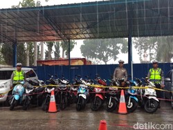 Polres Garut Sita 2 Mobil dan 49 Motor Hasil Operasi Zebra