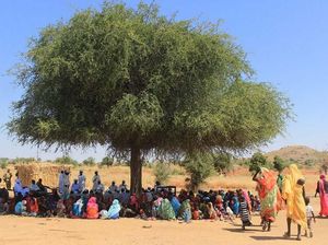 Prajurit TNI Beri Bantuan Beras dan Alquran di Desa Wailu Sudan