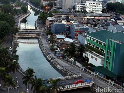 Foto: Dari Atas, Kali Grogol Kini Sedap Dipandang