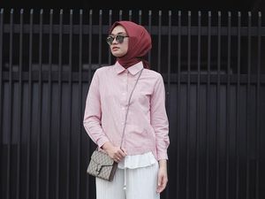 Contek 8 Gaya Selebgram Hijab Tampil dengan Warna Kekinian, Millenial Pink