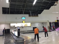 Bandara Banjarmasin Diterjang Hujan Angin, Penerbangan Tak Terganggu