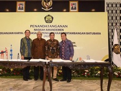 13 Perusahaan Teken Amandemen Kontrak Batu Bara, Ini Daftarnya