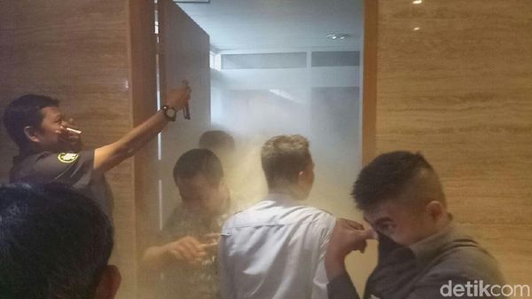 Foto: Ruang AHU Gedung DPR Terbakar