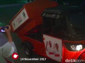 Asyik! Pak Anies Dapat Sumbangan Bajaj Pengangkut Sampah