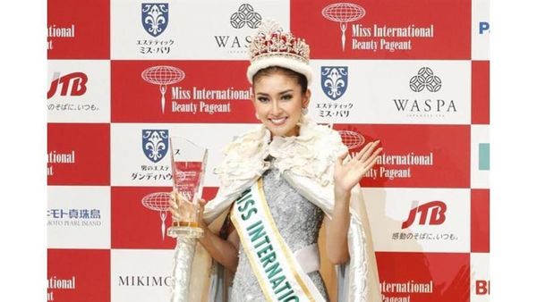 Foto: Cantiknya Juara Miss International Kevin Lilliana Berbalut Gaun Malam