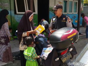Ketika 103 Motor Polisi di Brebes Disulap Jadi Perpustakaan