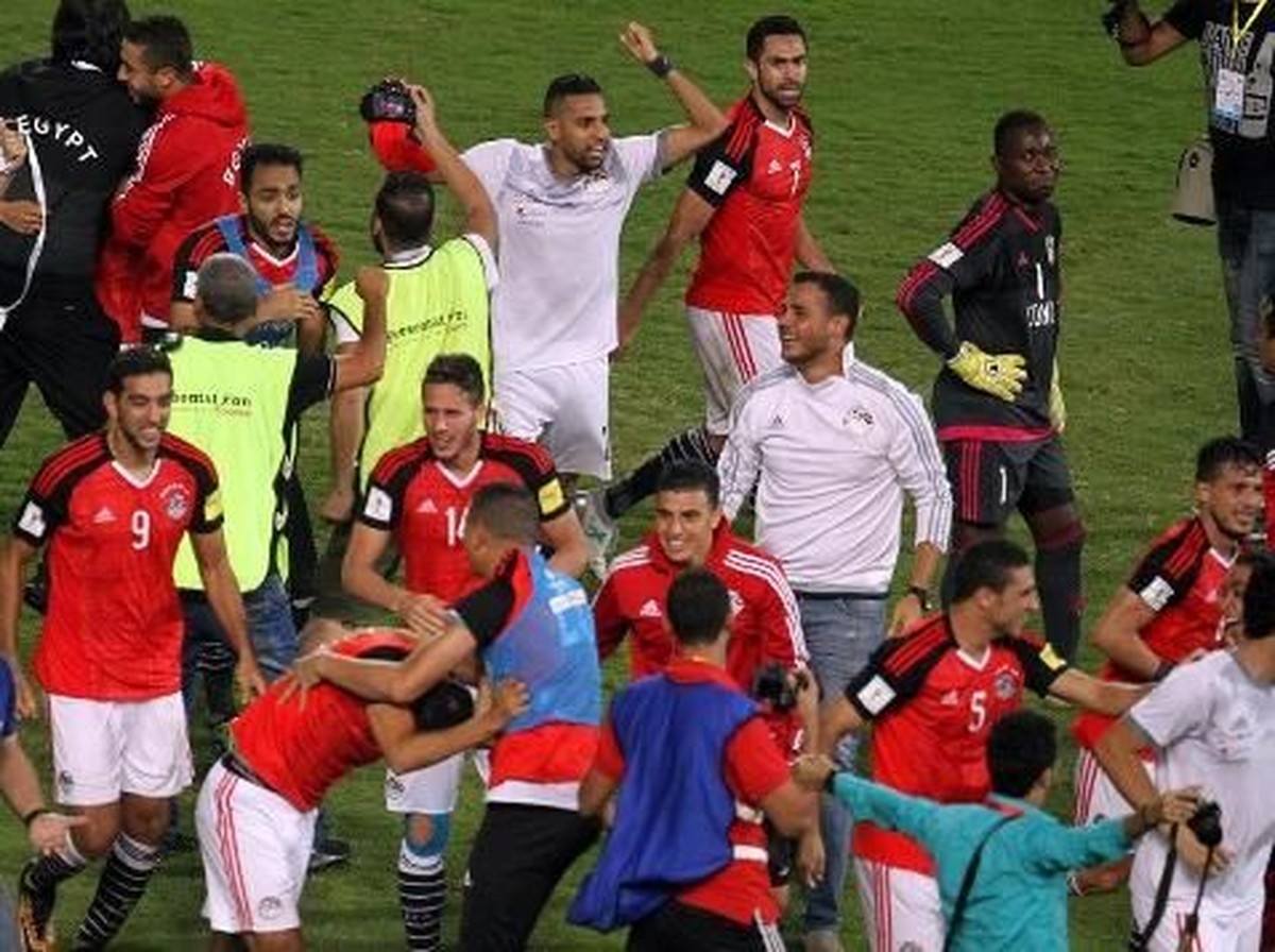 Mesir usai lolos ke Piala Dunia 2018 (Foto: Tarek Abdel Hamid/AFP)