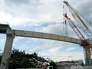 Musim Hujan, Proyek LRT Palembang Tetap Dikebut
