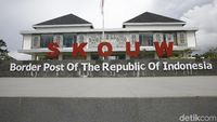 Before-After Pos Perbatasan RI-PNG yang Dipercantik Jokowi