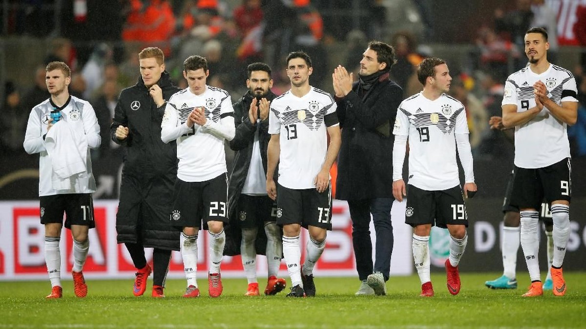 Tim nasional Jerman tidak terkalahkan di sepanjang tahun 2017 (Foto: Wolfgang Rattay/Reuters)