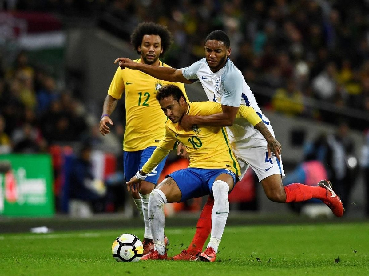 Striker timnas Brasil, Neymar (Foto: Dylan Martinez/Reuters)