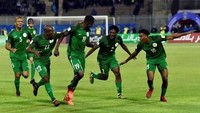 Nigeria merupakan negara Afrika pertama yang lolos ke Piala Dunia 2018. Memastikan tiket itu pada 7 Oktober 2017. (Foto: Ryad Kramdi/AFP)