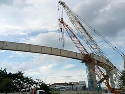Musim Hujan Jadi Kendala Pembangunan LRT Palembang