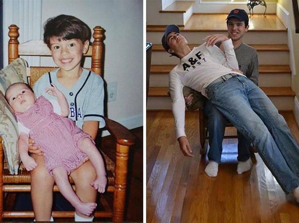 Foto Kreatif Mengulang Masa Kecil Bikin Ngakak