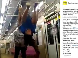 Viral Video Penumpang Bergelantungan di KRL, PT KCI Investigasi