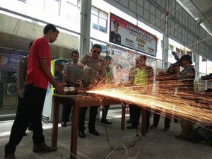 Terjaring Operasi Zebra, Knalpot Racing Dipotong-potong