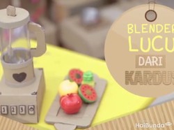 Tutorial Membuat Blender Lucu dari Kardus untuk si Kecil