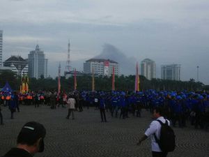 Kebakaran di Tambora Jakbar, 18 Unit Damkar Dikerahkan
