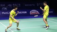 Foto: Kevin/Marcus Bawa Pulang Gelar Juara dari China