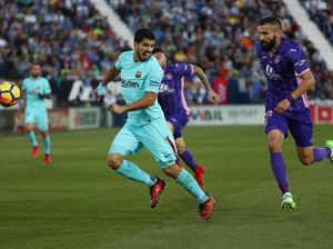 Dua Gol Suarez Bantu Barca Gulung Leganes 3-0