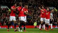Manchester United sudah mencetak sebanyak 23 gol tandang di sepanjang 2017. Marcus Rashford merupakan pencatat gol tandang terakhir, ketika MU takluk 1-2 dari Huddersfield Town. (Foto: Carl Recine/Action Images via Reuters)