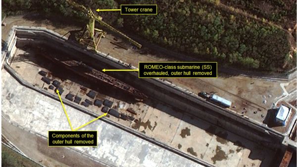 Ini Foto Pengintaian Aktivitas Korut Pasang Nuklir di Kapal Selam