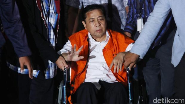 Setya Novanto tiba di KPK