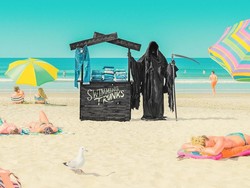 Ngeri! Pantai Ini Dihuni oleh Grim Reaper