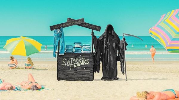 Foto: Mahluk Pencabut Nyawa di Pantai Selandia Baru
