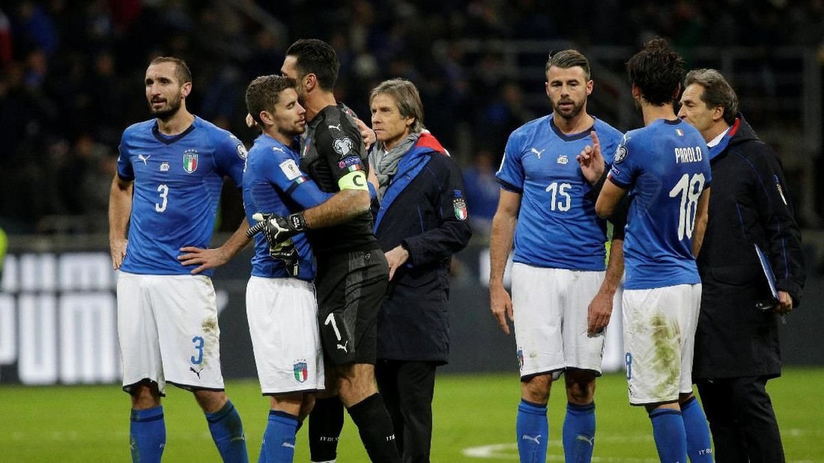 Untuk pertama kalinya sejak 1958, Italia akan absen di Piala Dunia (Max Rossi/Reuters)