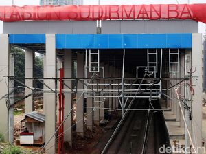 Foto: Pembangunan Stasiun Sudirman Baru Sudah 94%