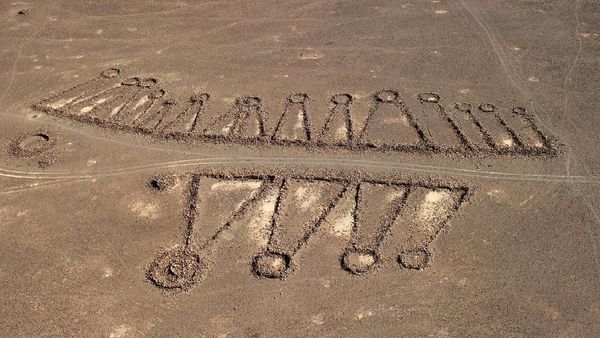 Penampakan Ratusan Bangunan Batu Misterius di Gurun Arab Saudi