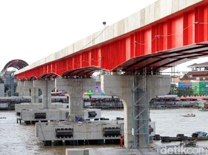Foto: Mantap, Pembangunan LRT Palembang Lebih Cepat dari Target Foto: Mantap, Pembangunan LRT Palembang Lebih Cepat dari Target