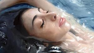 Tebak-tebakan, Wanita di Bawah Air Ini Foto Atau Lukisan?