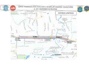 Ada Pengerjaan Proyek LRT Cawang-Dukuh Atas, Arus Lalin Dialihkan