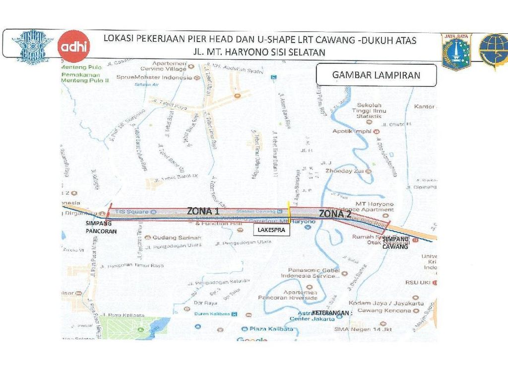 Ada Pengerjaan Proyek LRT Cawang-Dukuh Atas, Arus Lalin Dialihkan Ada Pengerjaan Proyek LRT Cawang-Dukuh Atas, Arus Lalin Dialihkan