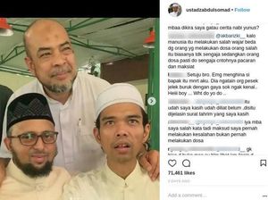 Instagram Ustad Somad Terus Diserang usai Komentari Rina Nose