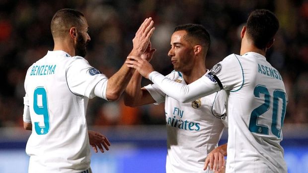 Lucas Vazquez (tengah) dan Marco Asensio (kanan) berpeluang menjadi pemain inti di Real Madrid.