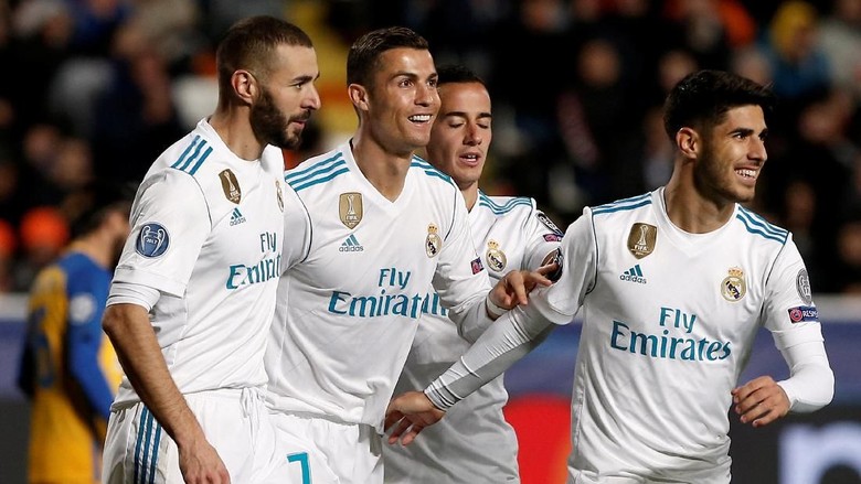 Pesta Setengah Lusin Gol, Madrid Lolos Pesta Setengah Lusin Gol, Madrid Lolos