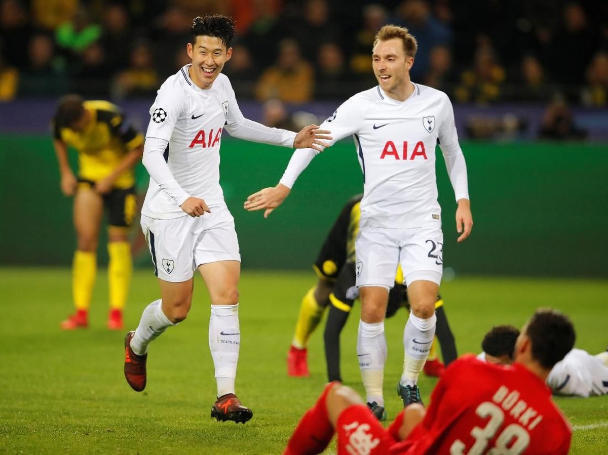 Tottenham Hotspur saat menaklukkan Borussia Dortmund di Liga Champions (Foto: Wolfgang Rattay/Reuters)