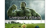 Trollfoottball menilai bahwa penampilan lini belakang Liverpool seperti karakter kartun lucu, Teletubbies. Sementara lini serangnya mirip Hulk. (Foto: Istimewa)