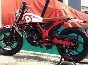Kawasaki Ninja Diubah Jadi Scrambler